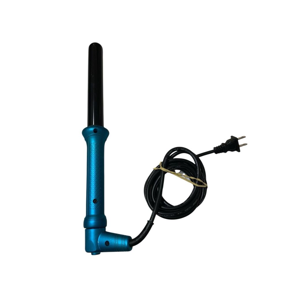 NuMe Classic Curling Wand Turquoise 32mm 1.25in Ceramic Tourmaline HB025U